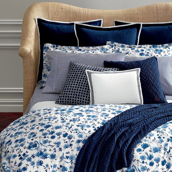 Ralph Lauren Home Other - Ralph Lauren Adelaide Blue Floral Percale Cotton Duvet Cover   FULL / QUEEN Size